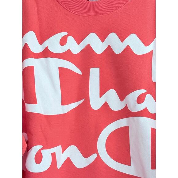 Champion Reverse Weave Crew, All Over Logo Giant Script - Picture 5 of 8